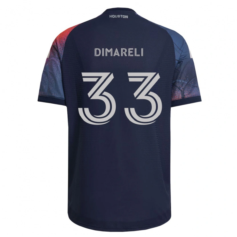 Danxen Criança Camisola Mattheo Dimareli #33 Azul Profundo Branco Laranja Alternativa 2026/27 Camisa