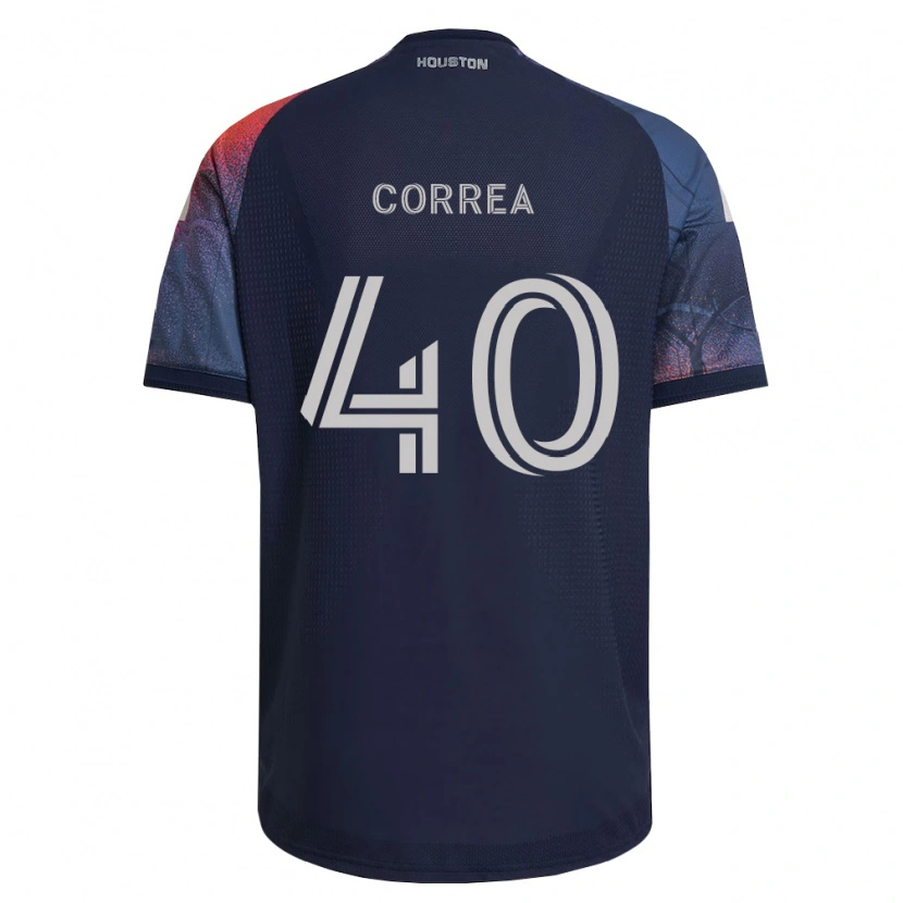 Danxen Criança Camisola Enrique Correa #40 Azul Profundo Branco Laranja Alternativa 2026/27 Camisa