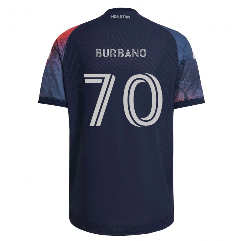 Danxen Criança Camisola Jordy Burbano #70 Azul Profundo Branco Laranja Alternativa 2026/27 Camisa