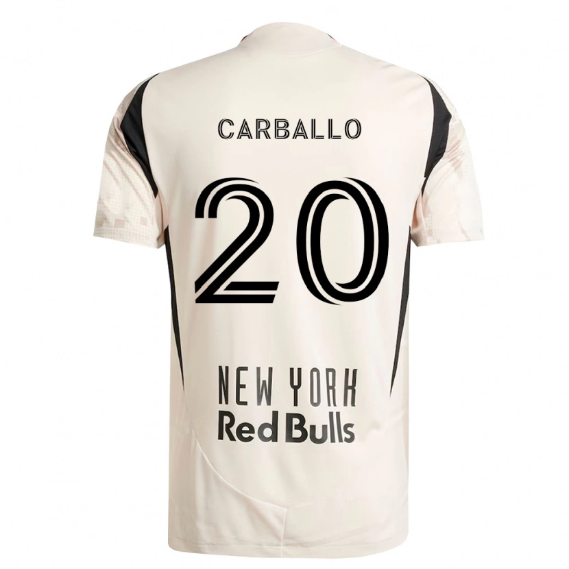 Danxen Criança Camisola Felipe Carballo #20 Branco Off-Red Preto Alternativa 2026/27 Camisa