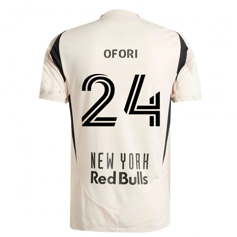 Danxen Criança Camisola Curtis Ofori #24 Branco Off-Red Preto Alternativa 2026/27 Camisa