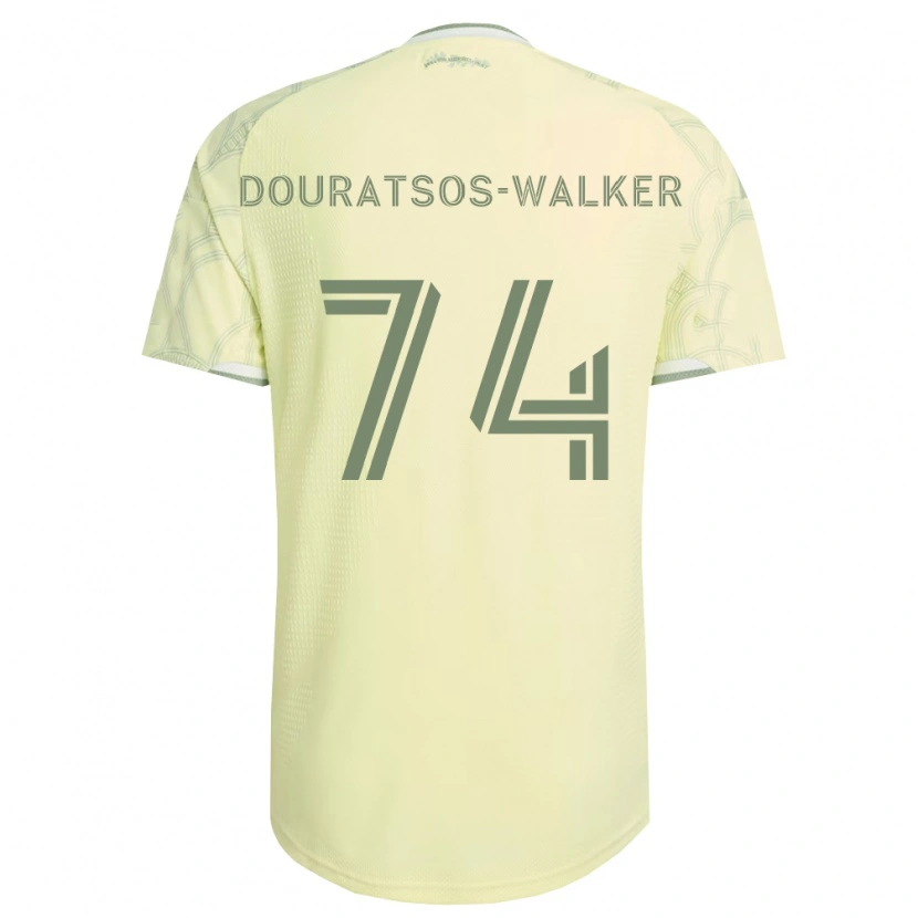 Danxen Criança Camisola Elias Douratsos-Walker #74 Bege Branco Alternativa 2026/27 Camisa