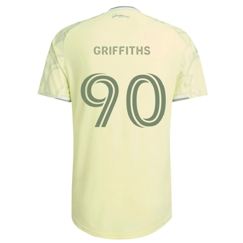 Danxen Criança Camisola Reo Griffiths #90 Bege Branco Alternativa 2026/27 Camisa