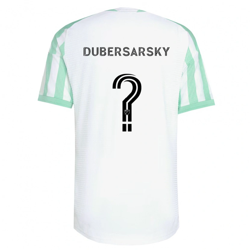 Danxen Criança Camisola Nicolás Dubersarsky #0 Verde Claro Branco Preto Alternativa 2026/27 Camisa