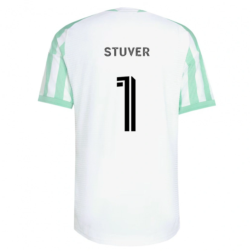 Danxen Criança Camisola Brad Stuver #1 Verde Claro Branco Preto Alternativa 2026/27 Camisa