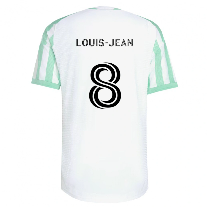 Danxen Criança Camisola Steeve Louis-Jean #8 Verde Claro Branco Preto Alternativa 2026/27 Camisa