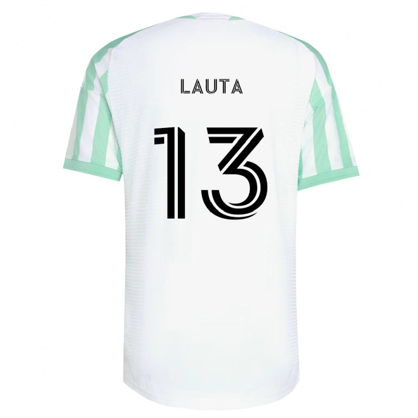 Danxen Criança Camisola Erik Lauta #13 Verde Claro Branco Preto Alternativa 2026/27 Camisa