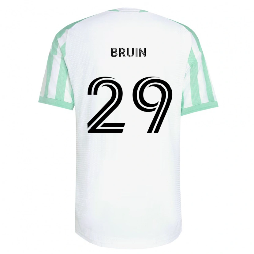 Danxen Criança Camisola Will Bruin #29 Verde Claro Branco Preto Alternativa 2026/27 Camisa