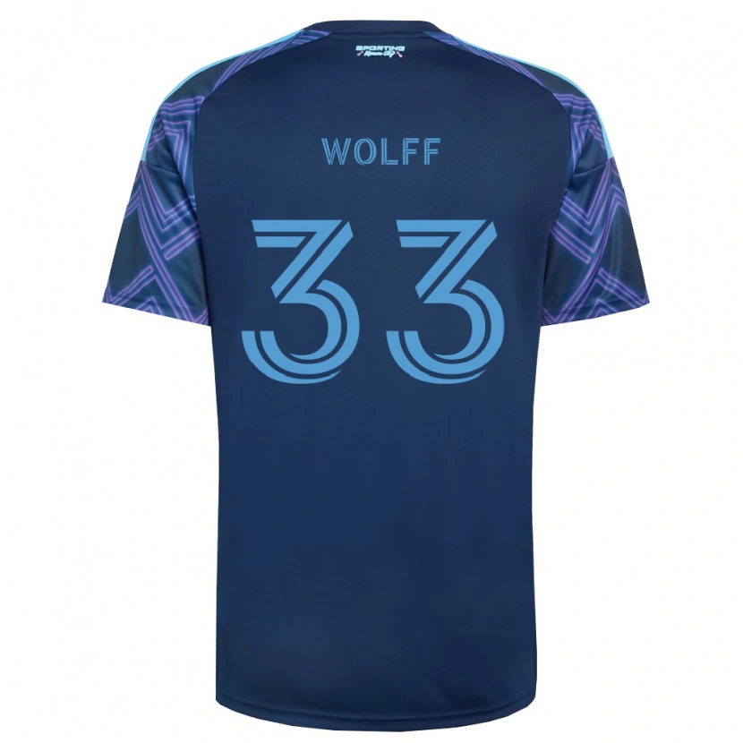 Danxen Criança Camisola Owen Wolff #33 Azul Real Roxo Alternativa 2026/27 Camisa