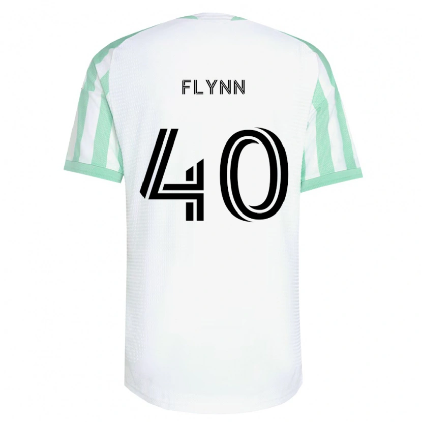 Danxen Criança Camisola Liam Flynn #40 Verde Claro Branco Preto Alternativa 2026/27 Camisa