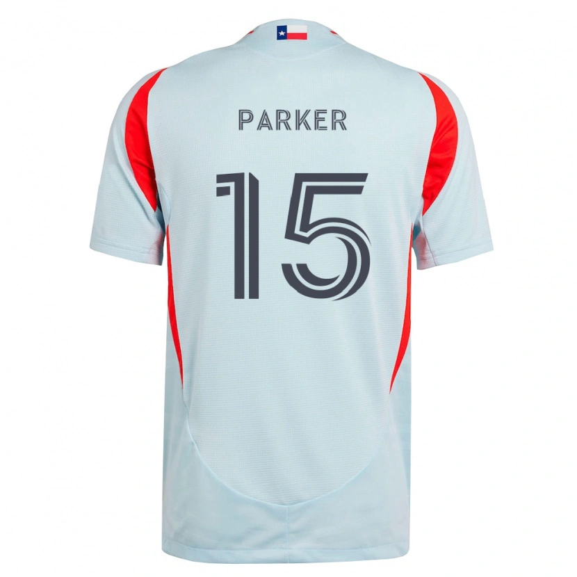 Danxen Criança Camisola Isaiah Parker #15 Cinza Escuro Branco Vermelho Alternativa 2026/27 Camisa
