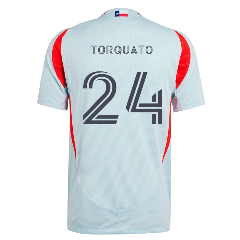 Danxen Criança Camisola Joshua Torquato #24 Cinza Escuro Branco Vermelho Alternativa 2026/27 Camisa