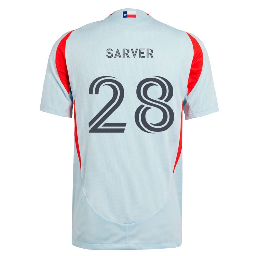 Danxen Criança Camisola Sam Sarver #28 Cinza Escuro Branco Vermelho Alternativa 2026/27 Camisa