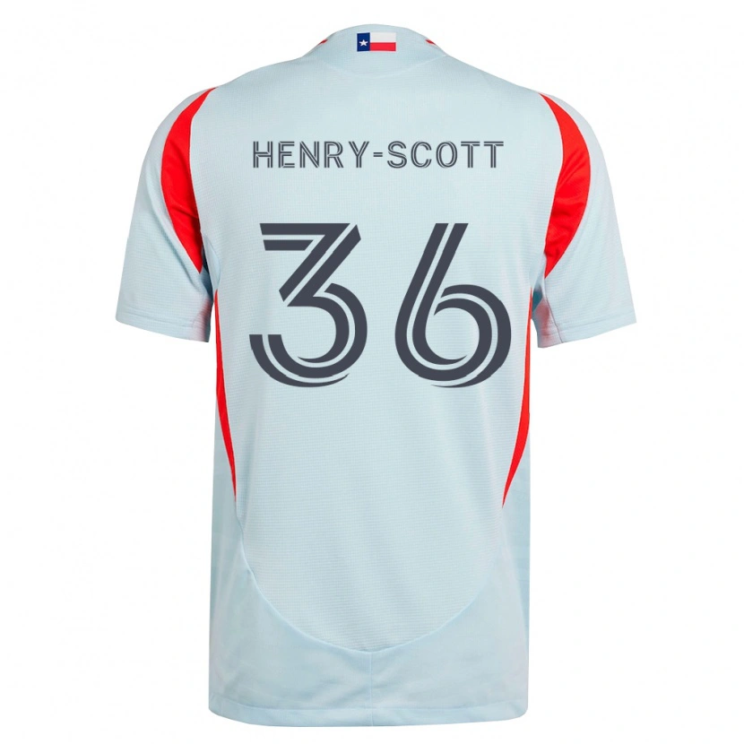 Danxen Criança Camisola Malik Henry-Scott #36 Cinza Escuro Branco Vermelho Alternativa 2026/27 Camisa