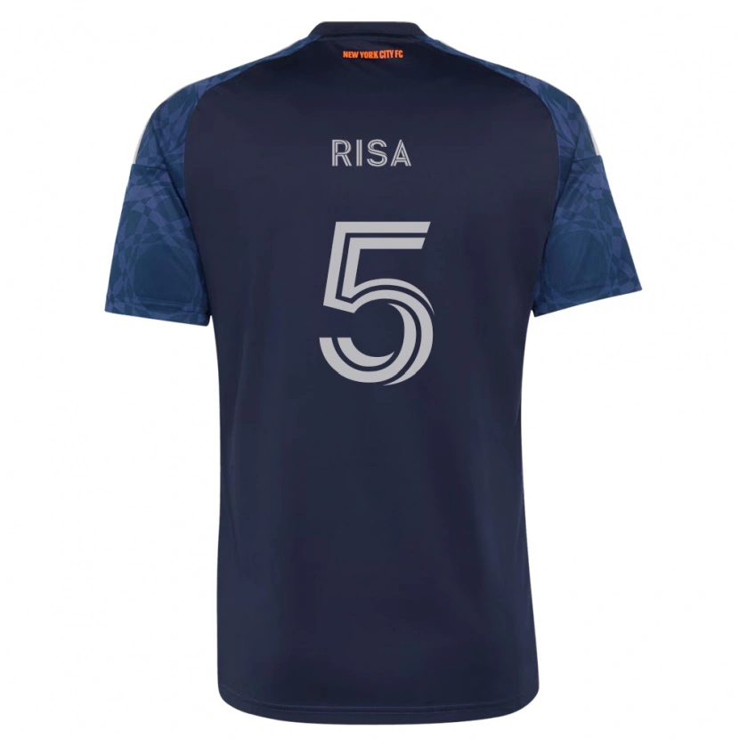 Danxen Criança Camisola Birk Risa #5 Azul Profundo Branco Alternativa 2026/27 Camisa