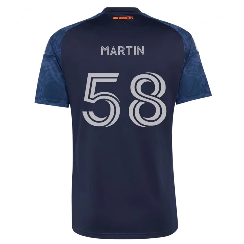 Danxen Criança Camisola Eóin Martin #58 Azul Profundo Branco Alternativa 2026/27 Camisa