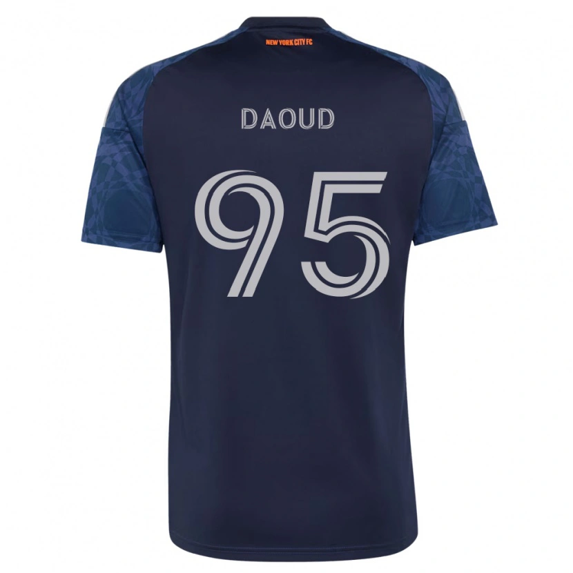 Danxen Criança Camisola Rami Daoud #95 Azul Profundo Branco Alternativa 2026/27 Camisa
