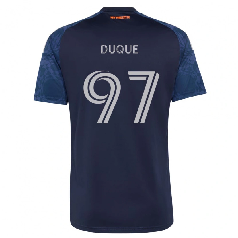 Danxen Criança Camisola David Duque #97 Azul Profundo Branco Alternativa 2026/27 Camisa