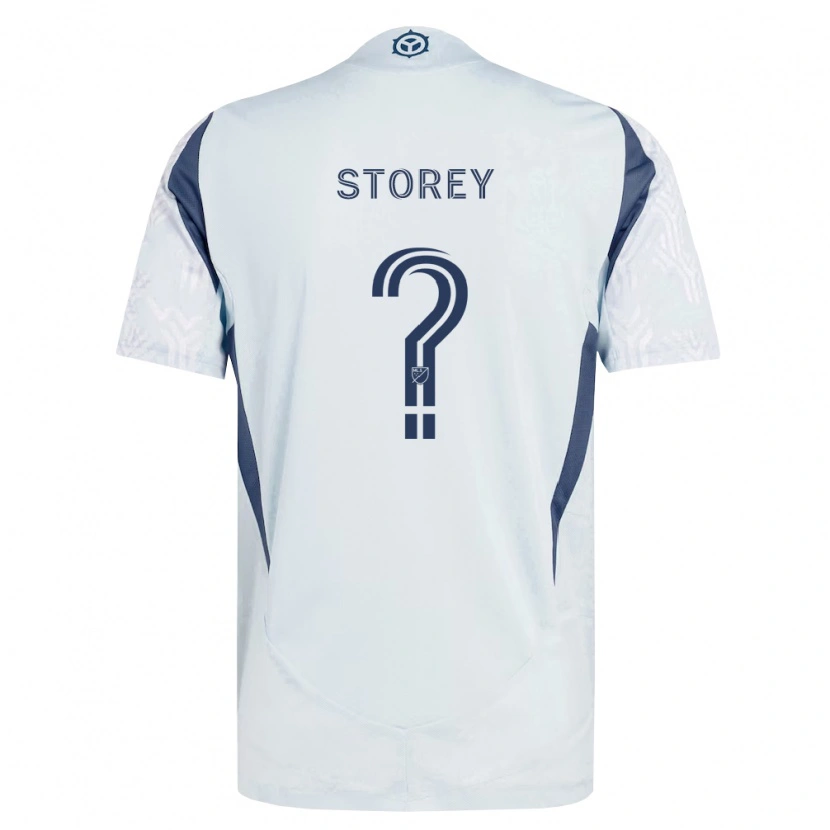 Danxen Criança Camisola Harrison Storey #0 Azul Branco Cinza Alternativa 2026/27 Camisa