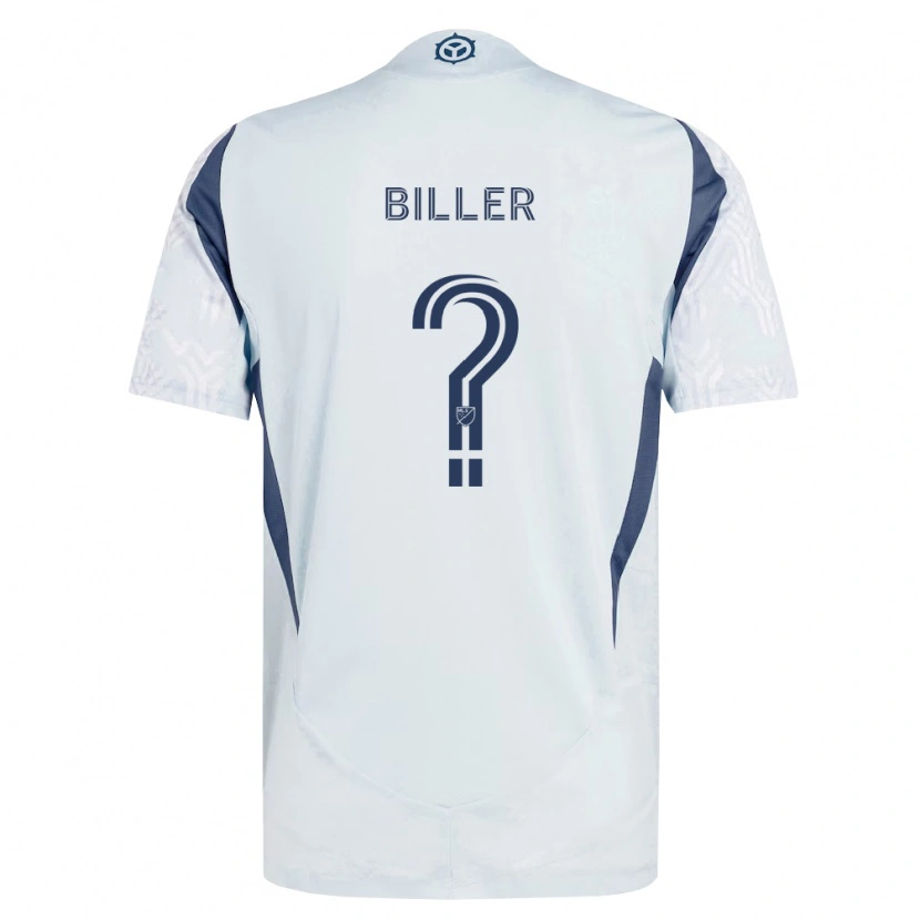Danxen Criança Camisola Dempsey Biller #0 Azul Branco Cinza Alternativa 2026/27 Camisa
