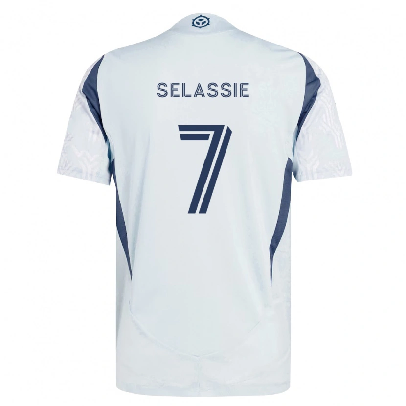 Danxen Criança Camisola Maren Haile-Selassie #7 Azul Branco Cinza Alternativa 2026/27 Camisa