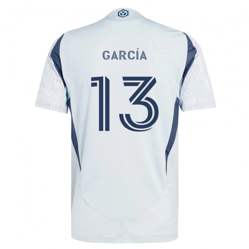 Danxen Criança Camisola Deijan García #13 Azul Branco Cinza Alternativa 2026/27 Camisa