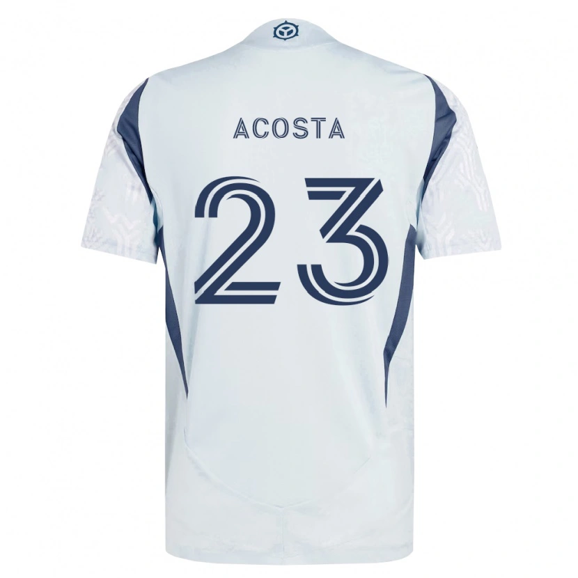 Danxen Criança Camisola Kellyn Acosta #23 Azul Branco Cinza Alternativa 2026/27 Camisa