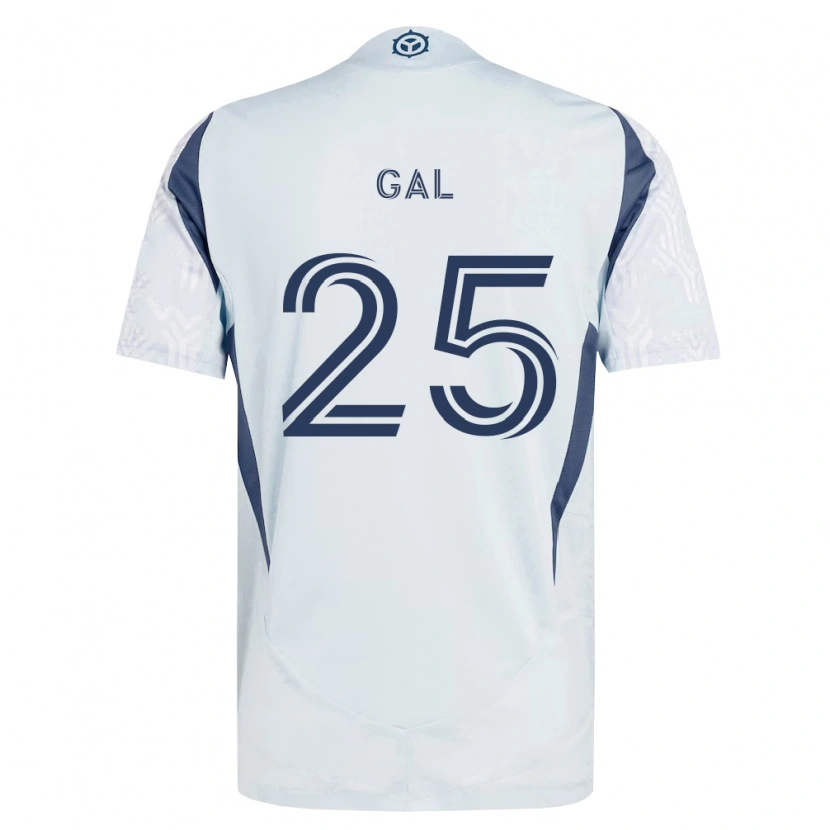 Danxen Criança Camisola Jeff Gal #25 Azul Branco Cinza Alternativa 2026/27 Camisa