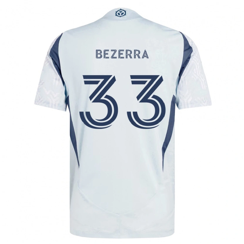 Danxen Criança Camisola Victor Bezerra #33 Azul Branco Cinza Alternativa 2026/27 Camisa