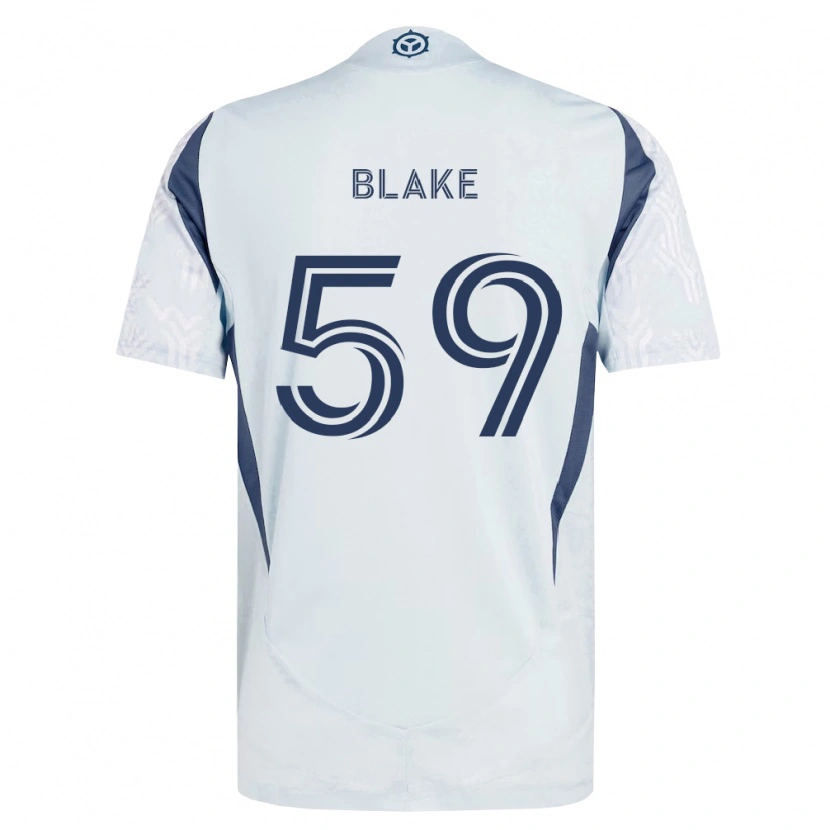 Danxen Criança Camisola Romain Blake #59 Azul Branco Cinza Alternativa 2026/27 Camisa