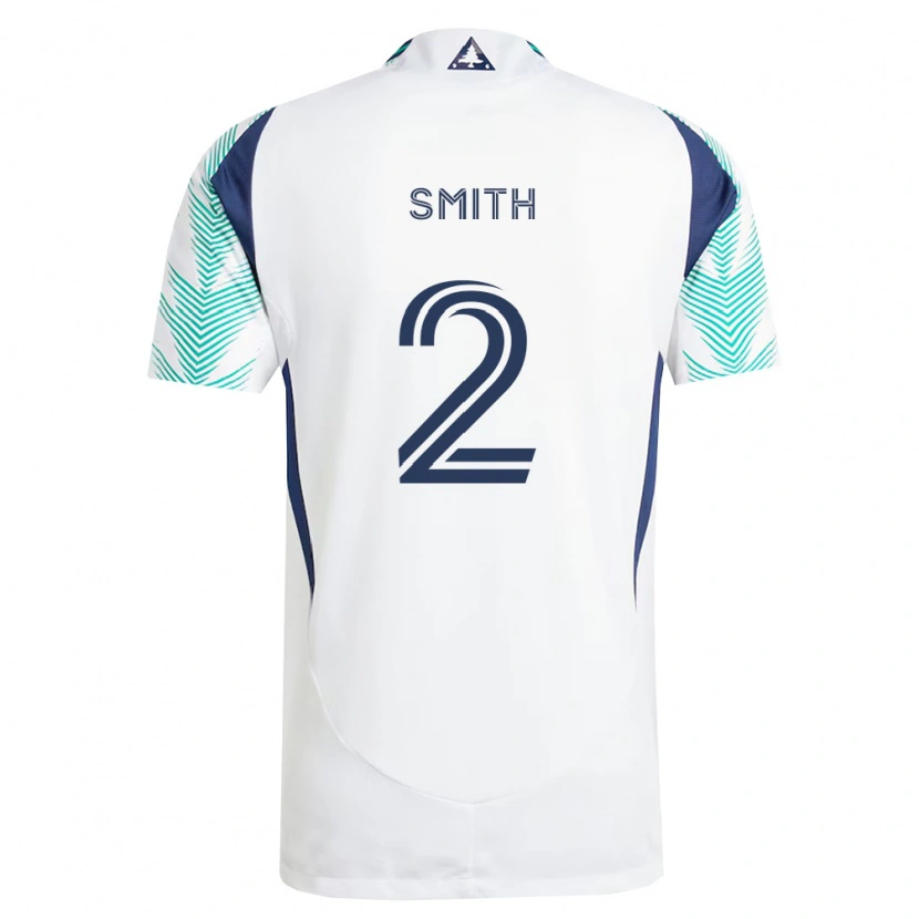Danxen Criança Camisola Jared Smith #2 Branco Azul Marinho Verde Claro Alternativa 2026/27 Camisa