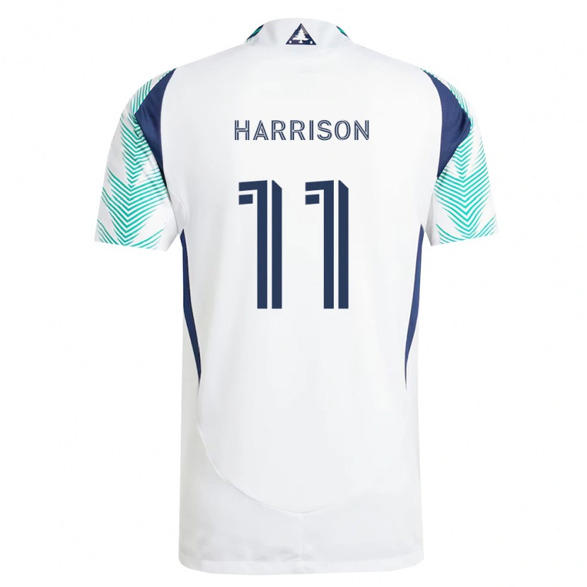 Danxen Criança Camisola Jack Harrison #11 Branco Azul Marinho Verde Claro Alternativa 2026/27 Camisa