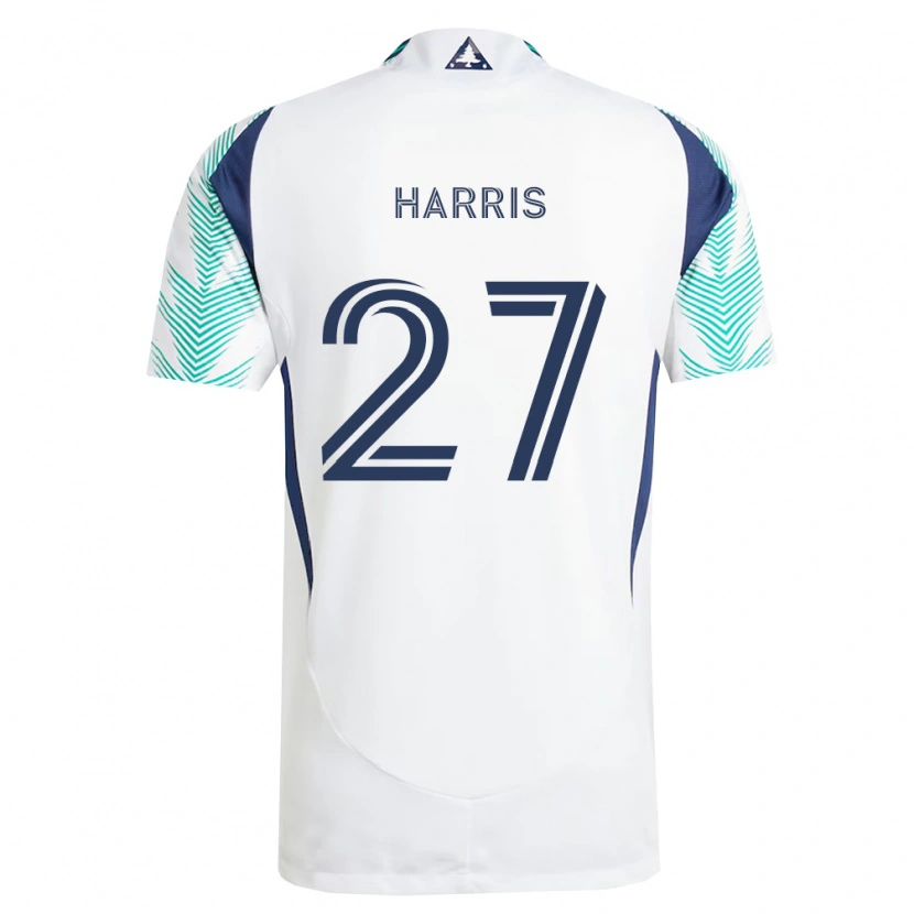 Danxen Criança Camisola Wilson Harris #27 Branco Azul Marinho Verde Claro Alternativa 2026/27 Camisa