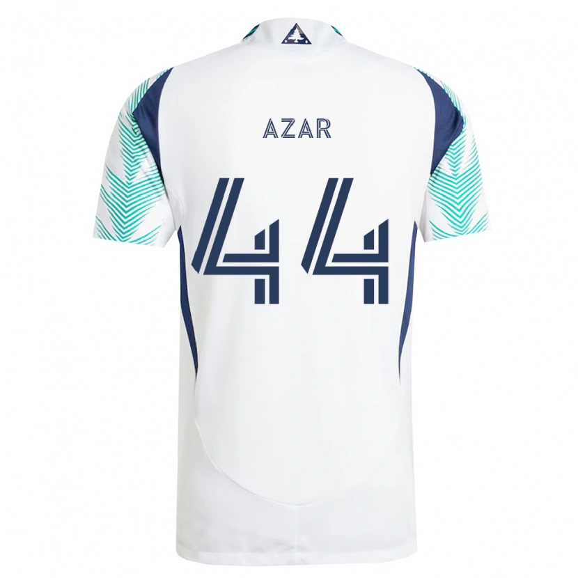 Danxen Criança Camisola Logan Azar #44 Branco Azul Marinho Verde Claro Alternativa 2026/27 Camisa