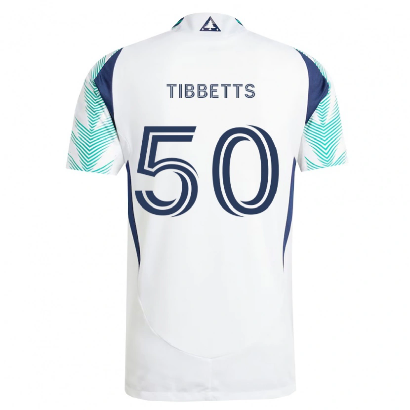 Danxen Criança Camisola Matthew Tibbetts #50 Branco Azul Marinho Verde Claro Alternativa 2026/27 Camisa