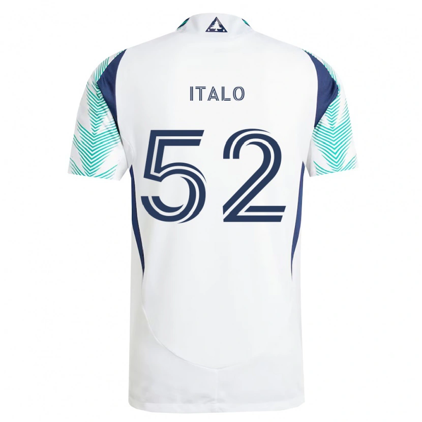 Danxen Criança Camisola Ítalo #52 Branco Azul Marinho Verde Claro Alternativa 2026/27 Camisa
