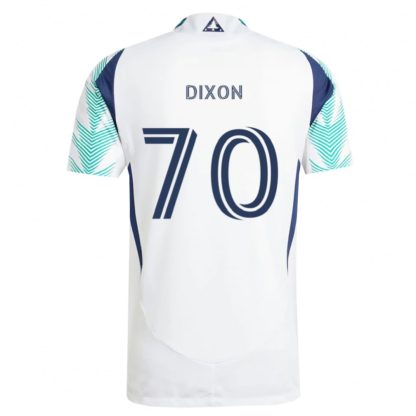 Danxen Criança Camisola Daniel Dixon #70 Branco Azul Marinho Verde Claro Alternativa 2026/27 Camisa