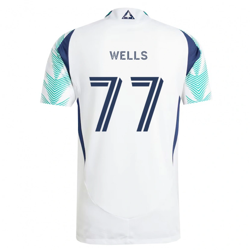 Danxen Criança Camisola Makai Wells #77 Branco Azul Marinho Verde Claro Alternativa 2026/27 Camisa