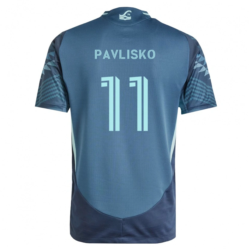 Danxen Criança Camisola Kirsten Pavlisko #11 Azul Marinho Verde Alternativa 2026/27 Camisa