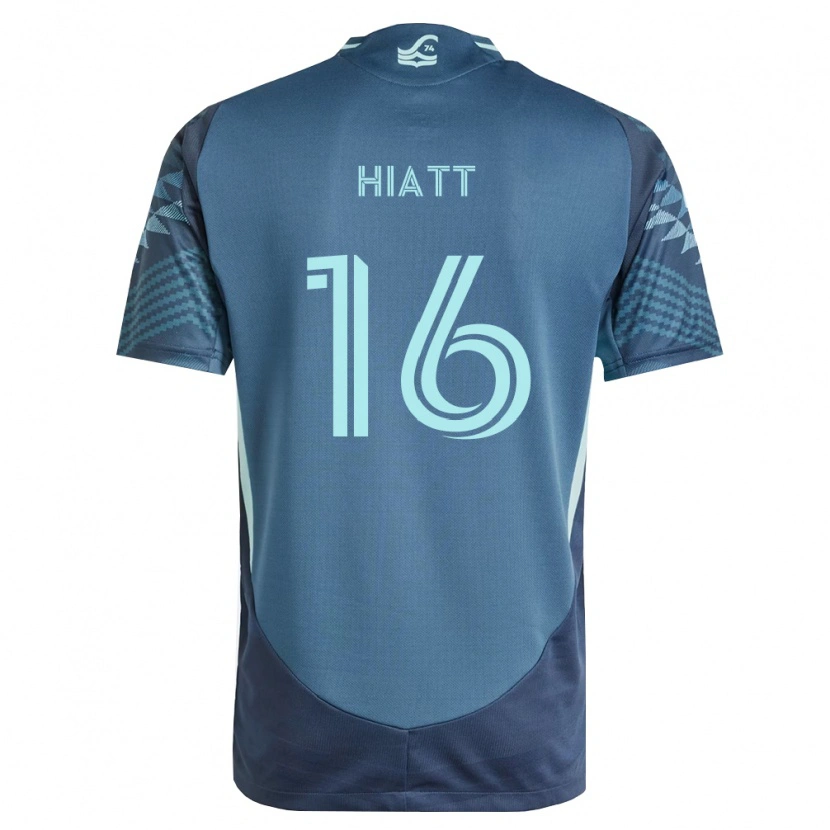 Danxen Criança Camisola Samantha Hiatt #16 Azul Marinho Verde Alternativa 2026/27 Camisa