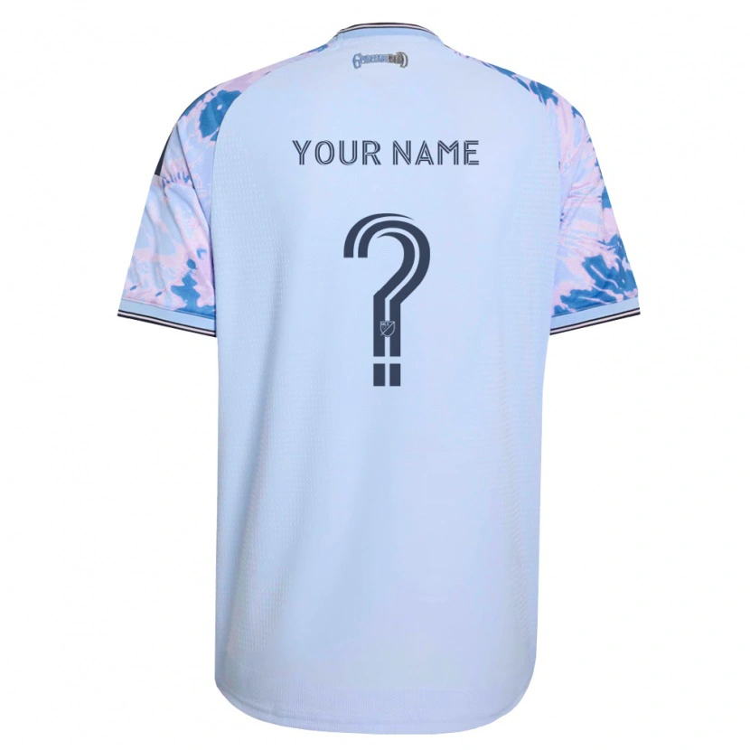 Danxen Criança Camisola Seu Nome #0 Azul Real Branco Preto Alternativa 2026/27 Camisa