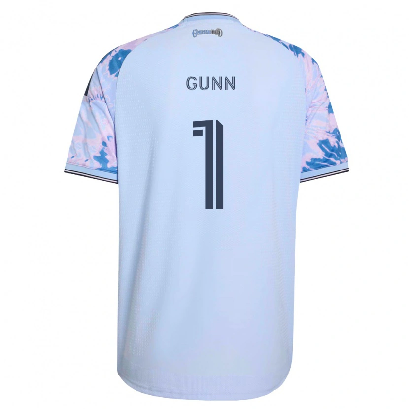 Danxen Criança Camisola Angus Gunn #1 Azul Real Branco Preto Alternativa 2026/27 Camisa
