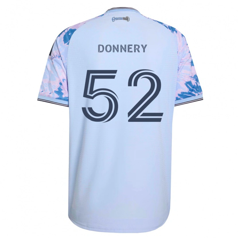 Danxen Criança Camisola Julian Donnery #52 Azul Real Branco Preto Alternativa 2026/27 Camisa