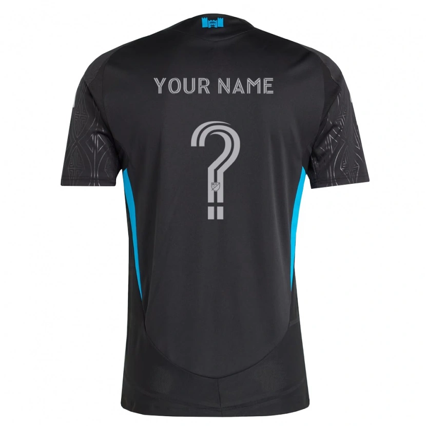 Danxen Criança Camisola Seu Nome #0 Preto Branco Azul Celeste Alternativa 2026/27 Camisa