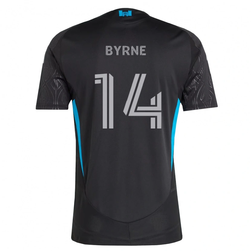 Danxen Criança Camisola Nathan Byrne #14 Preto Branco Azul Celeste Alternativa 2026/27 Camisa