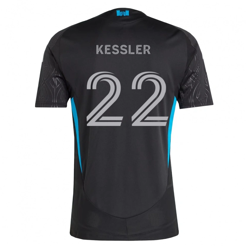 Danxen Criança Camisola Henry Kessler #22 Preto Branco Azul Celeste Alternativa 2026/27 Camisa