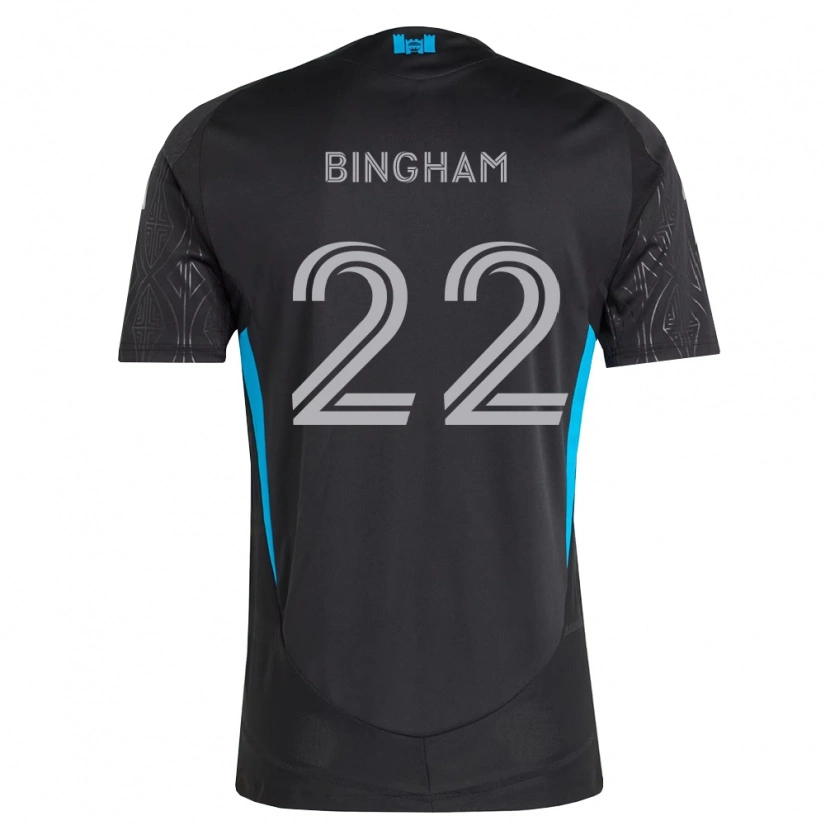 Danxen Criança Camisola David Bingham #22 Preto Branco Azul Celeste Alternativa 2026/27 Camisa