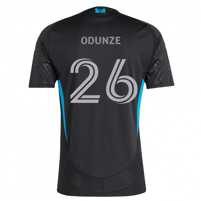 Danxen Criança Camisola Chituru Odunze #26 Preto Branco Azul Celeste Alternativa 2026/27 Camisa