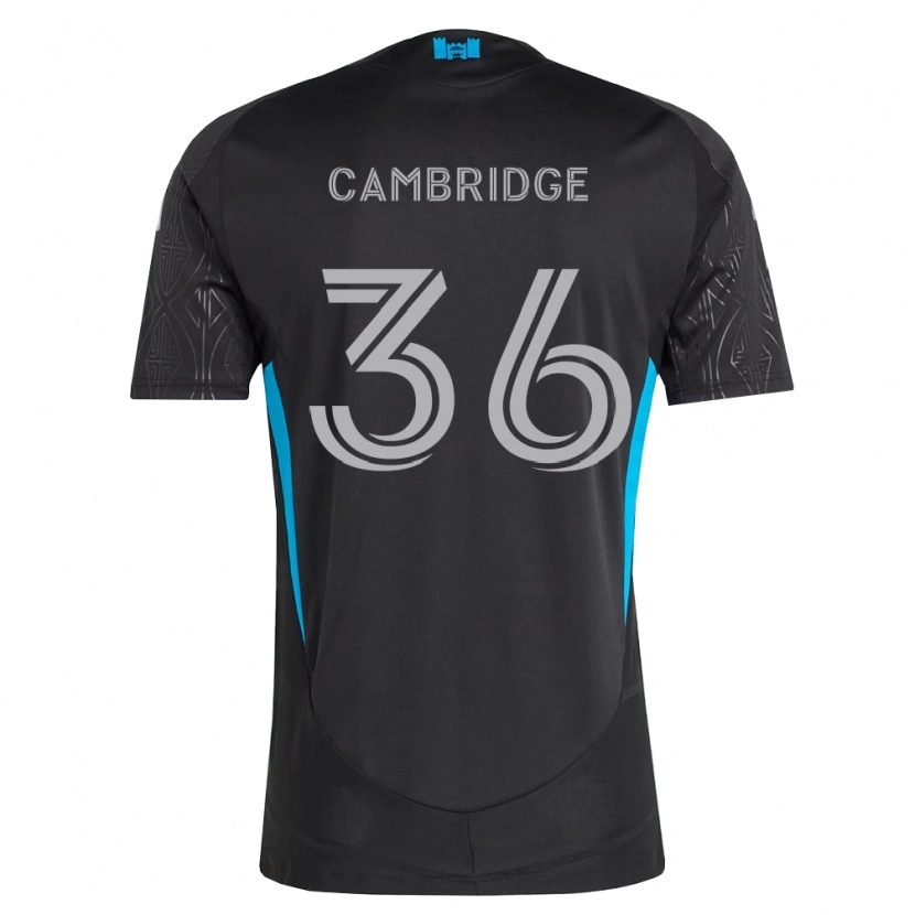 Danxen Criança Camisola Brandon Cambridge #36 Preto Branco Azul Celeste Alternativa 2026/27 Camisa