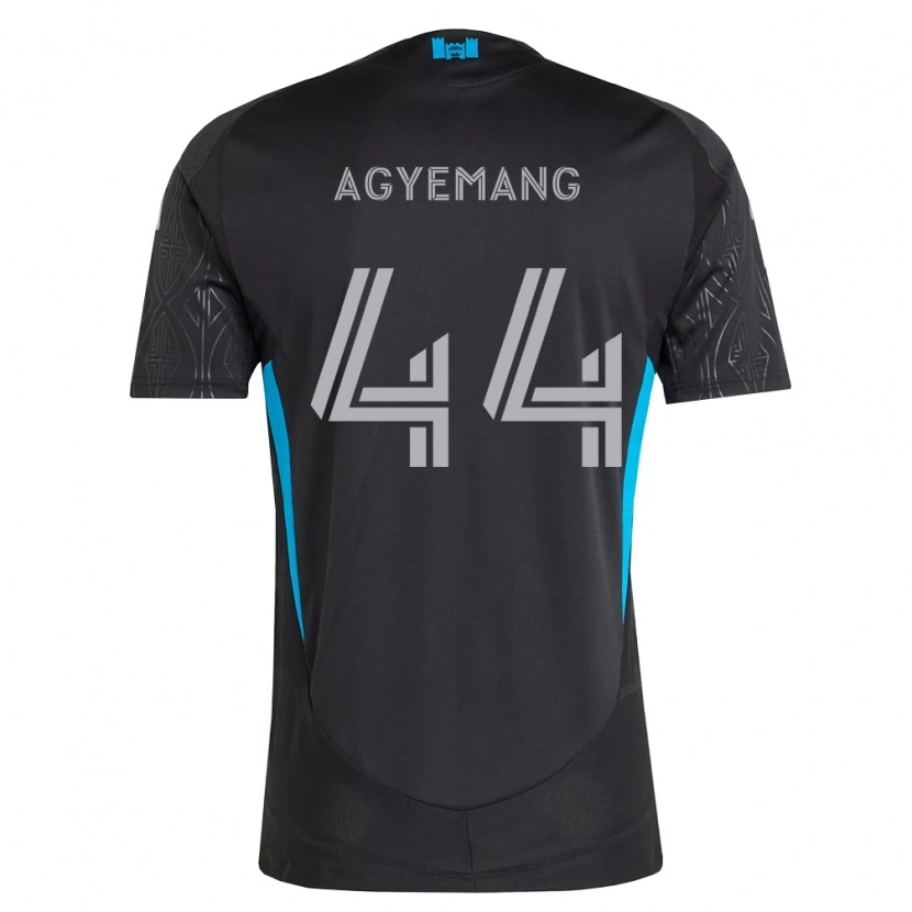 Danxen Criança Camisola Morrison Agyemang #44 Preto Branco Azul Celeste Alternativa 2026/27 Camisa